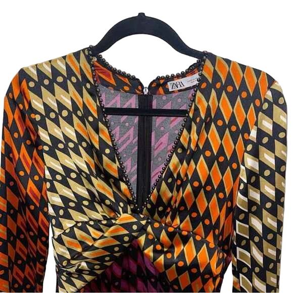 Zara Geometric Print Dress - NWT - Picture 5 of 9